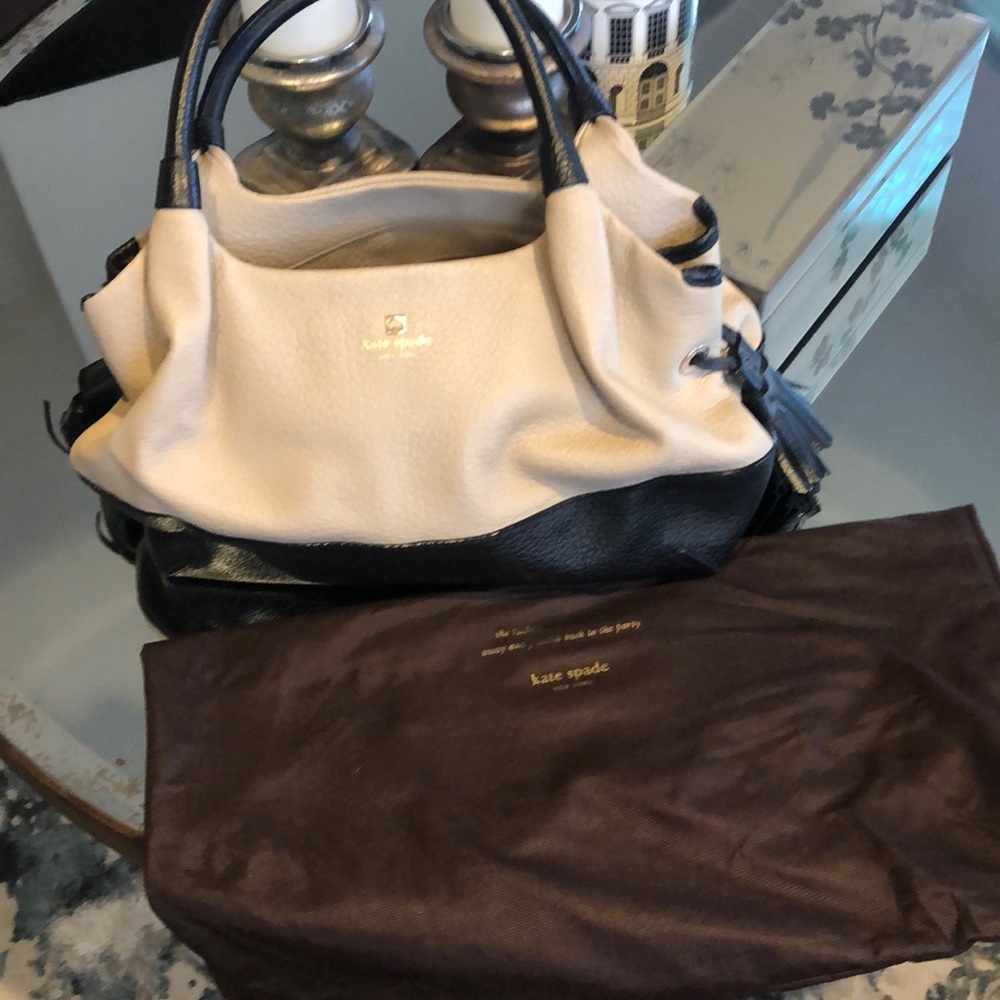 Kate Spade Navy/Tan Leather Purse